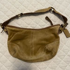 Small coach suede purse